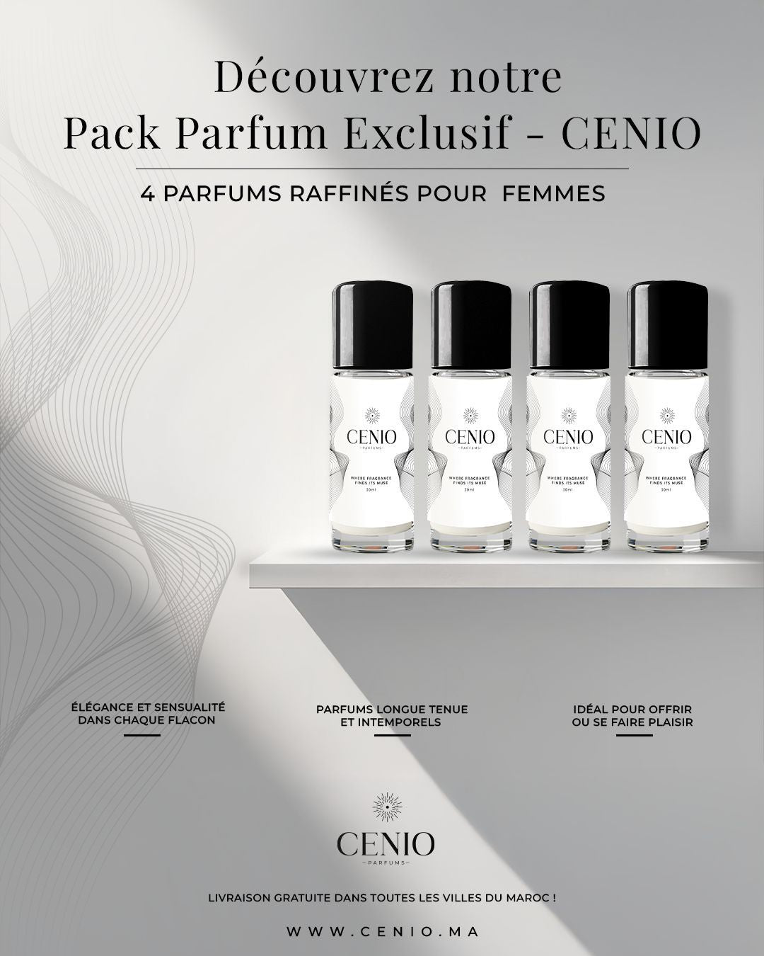 Pack Exclusif 4 Parfums Femme – Personnalisez Votre Style