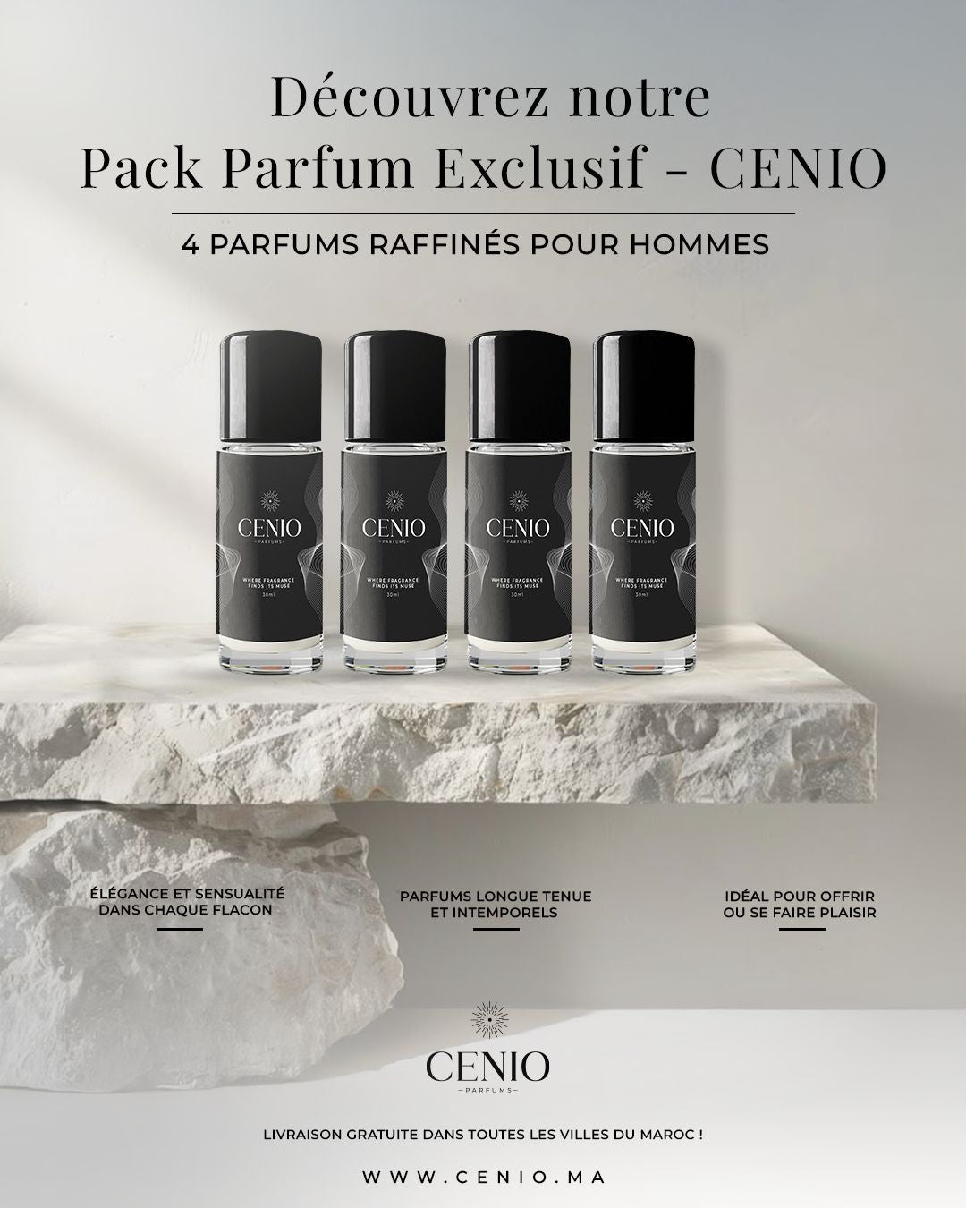 Pack Exclusif 4 Parfums Homme – Personnalisez Votre Style